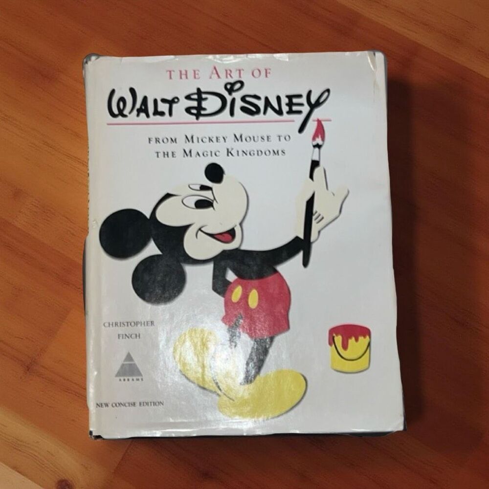 vintage 1975 The Art of Walt Disney Hard Cover Book by Christopher Finch
